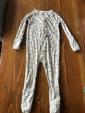 Magnetic Me Construction/Boys Footie Pajamas, size 18-24 mos
